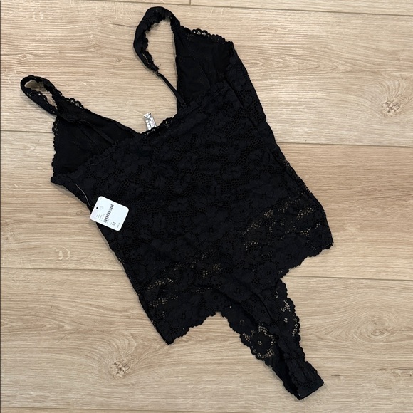 Intimately Free People Black Lace Bodysuit Lingerie - Picture 8 of 10